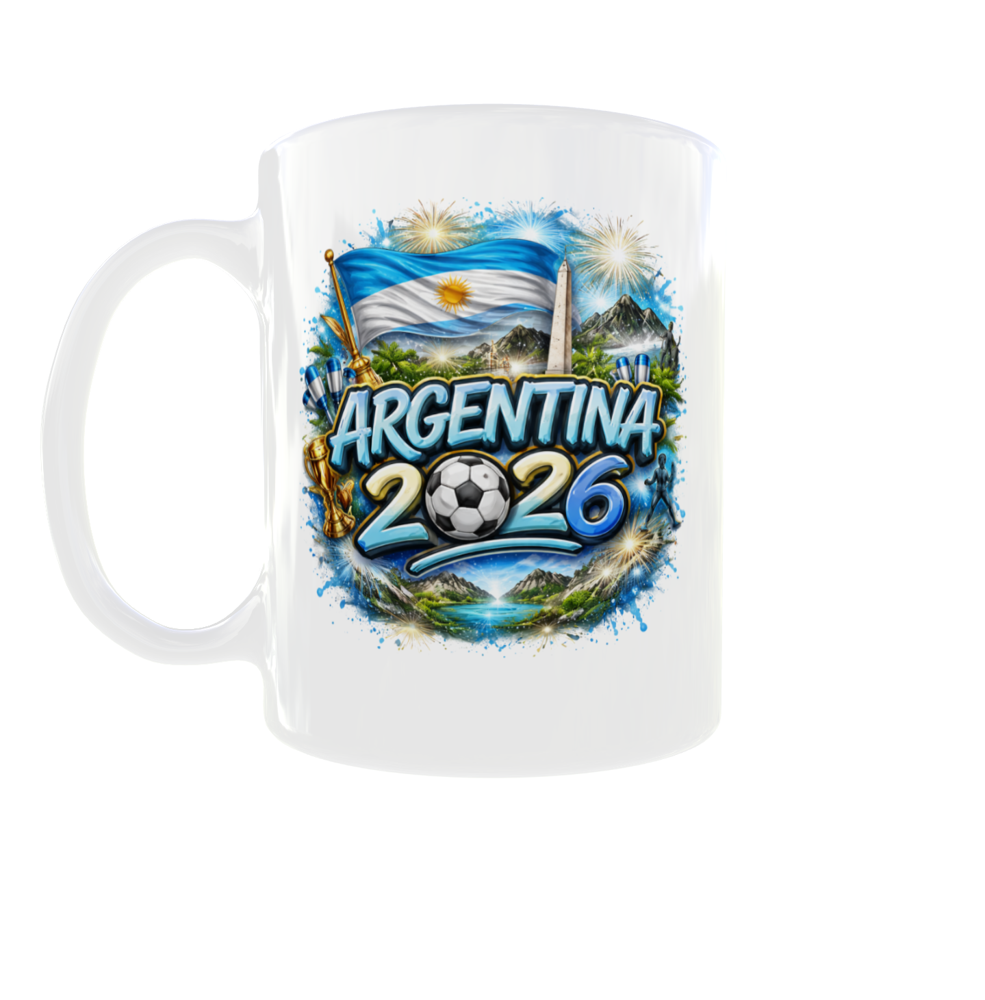 Fußball WM Tasse 2026 – Länder Edition beidseitig bedruckt
