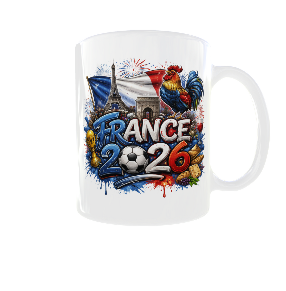 Fußball WM Tasse 2026 – Länder Edition beidseitig bedruckt