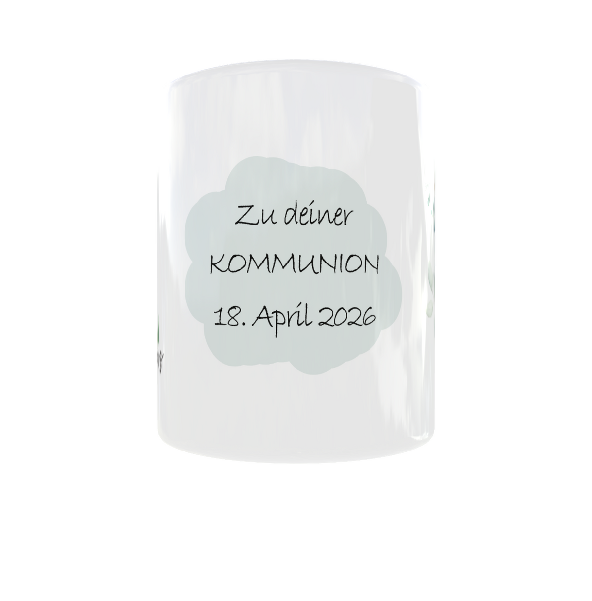 Personalisierte Tasse zur Kommunion mit Name & Datum