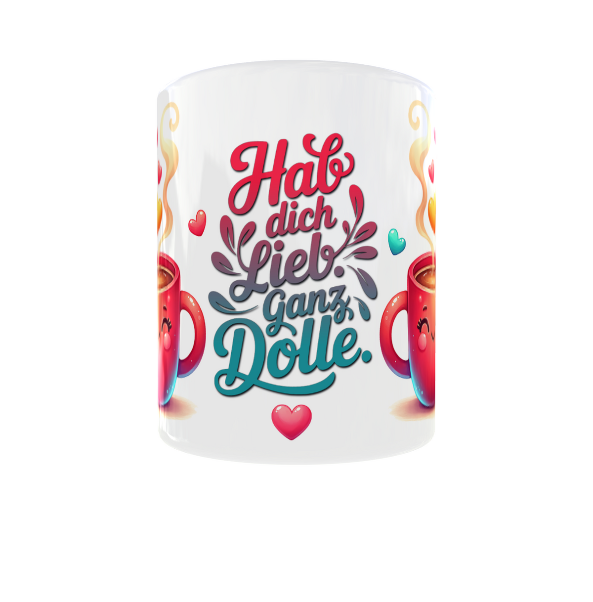 Tasse „Hab dich lieb ganz dolle"