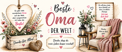 Tasse „Beste Oma der Welt“ – Liebevolles Geschenk für die beste Oma