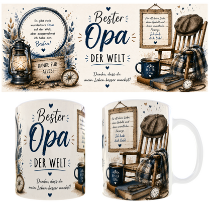 Tasse „Bester Opa der Welt“ – Das perfekte Geschenk für den besten Opa