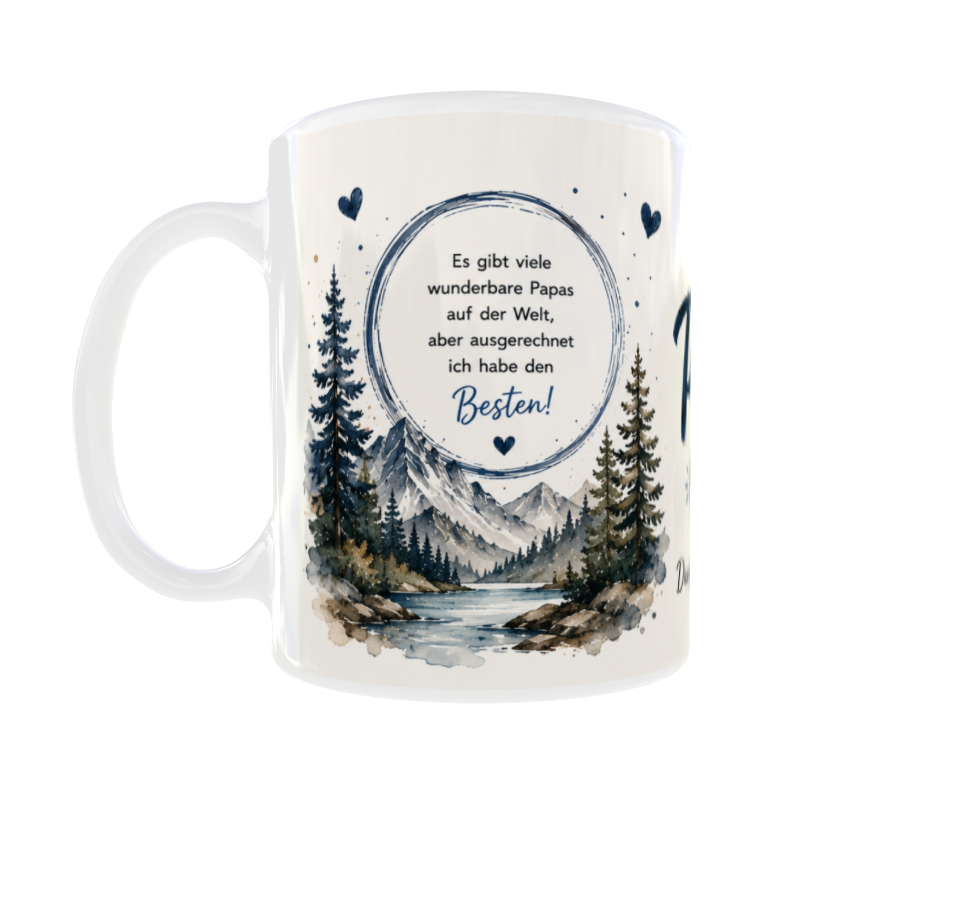 💙 Tasse „Bester Bonus-Papa der Welt“ / „Bester Papa der Welt“