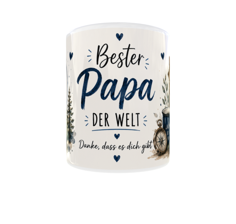 💙 Tasse „Bester Bonus-Papa der Welt“ / „Bester Papa der Welt“