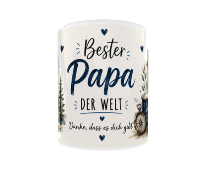 💙 Tasse „Bester Bonus-Papa der Welt“ / „Bester Papa der Welt“