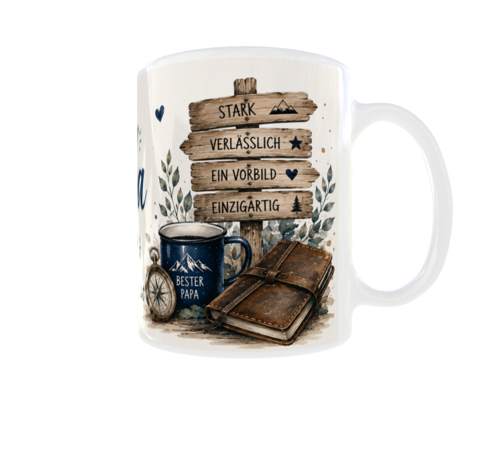 💙 Tasse „Bester Bonus-Papa der Welt“ / „Bester Papa der Welt“