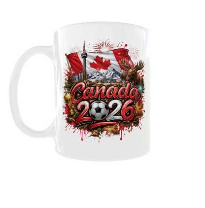 Fußball WM Tasse 2026 – Länder Edition beidseitig bedruckt