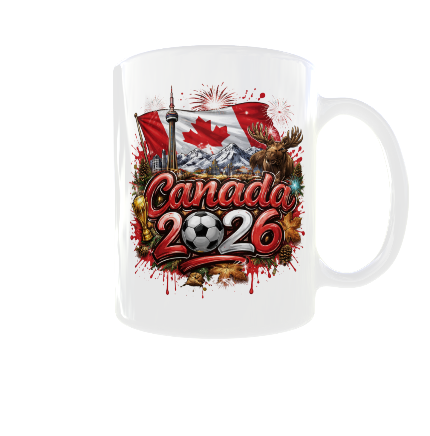 Fußball WM Tasse 2026 – Länder Edition beidseitig bedruckt