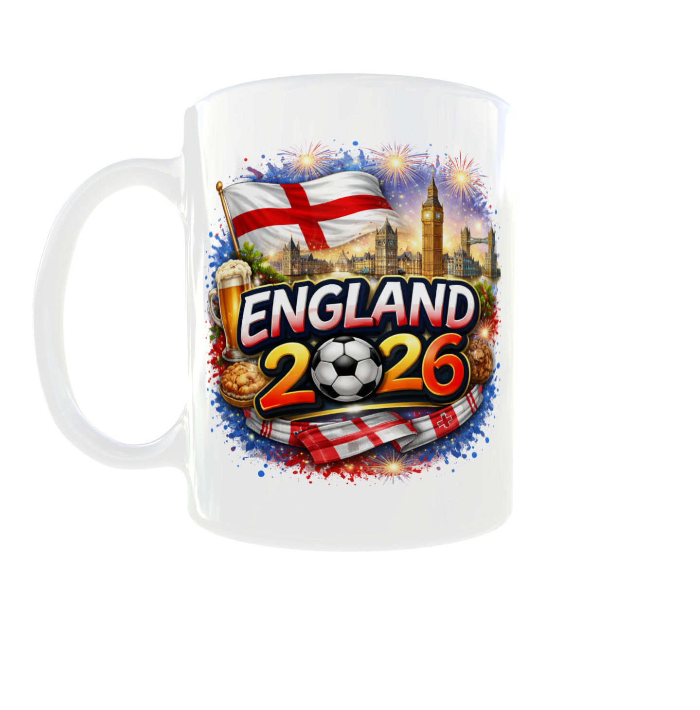 Fußball WM Tasse 2026 – Länder Edition beidseitig bedruckt