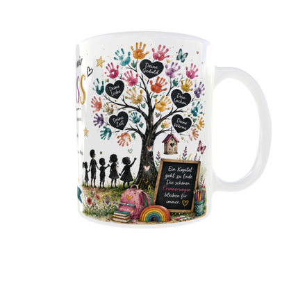 🌈 Tasse „Danke für die wunderschöne Kindergartenzeit“ – Abschiedsgeschenk für Erzieher & Tagesmutter