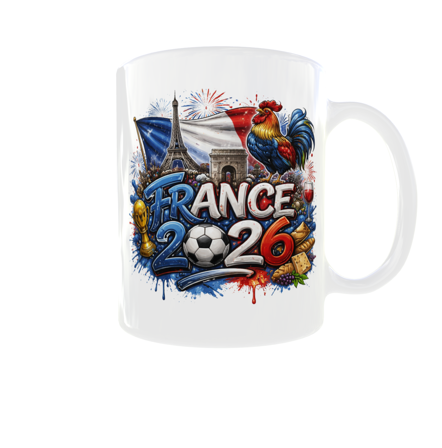 Fußball WM Tasse 2026 – Länder Edition beidseitig bedruckt