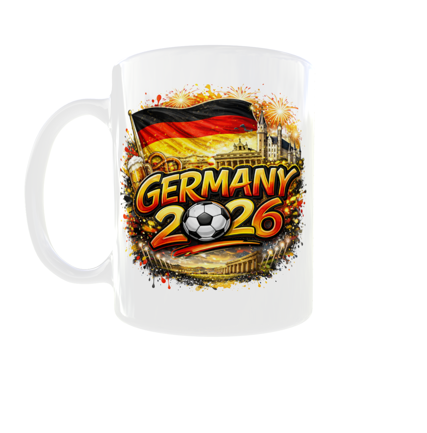 Fußball WM Tasse 2026 – Länder Edition beidseitig bedruckt