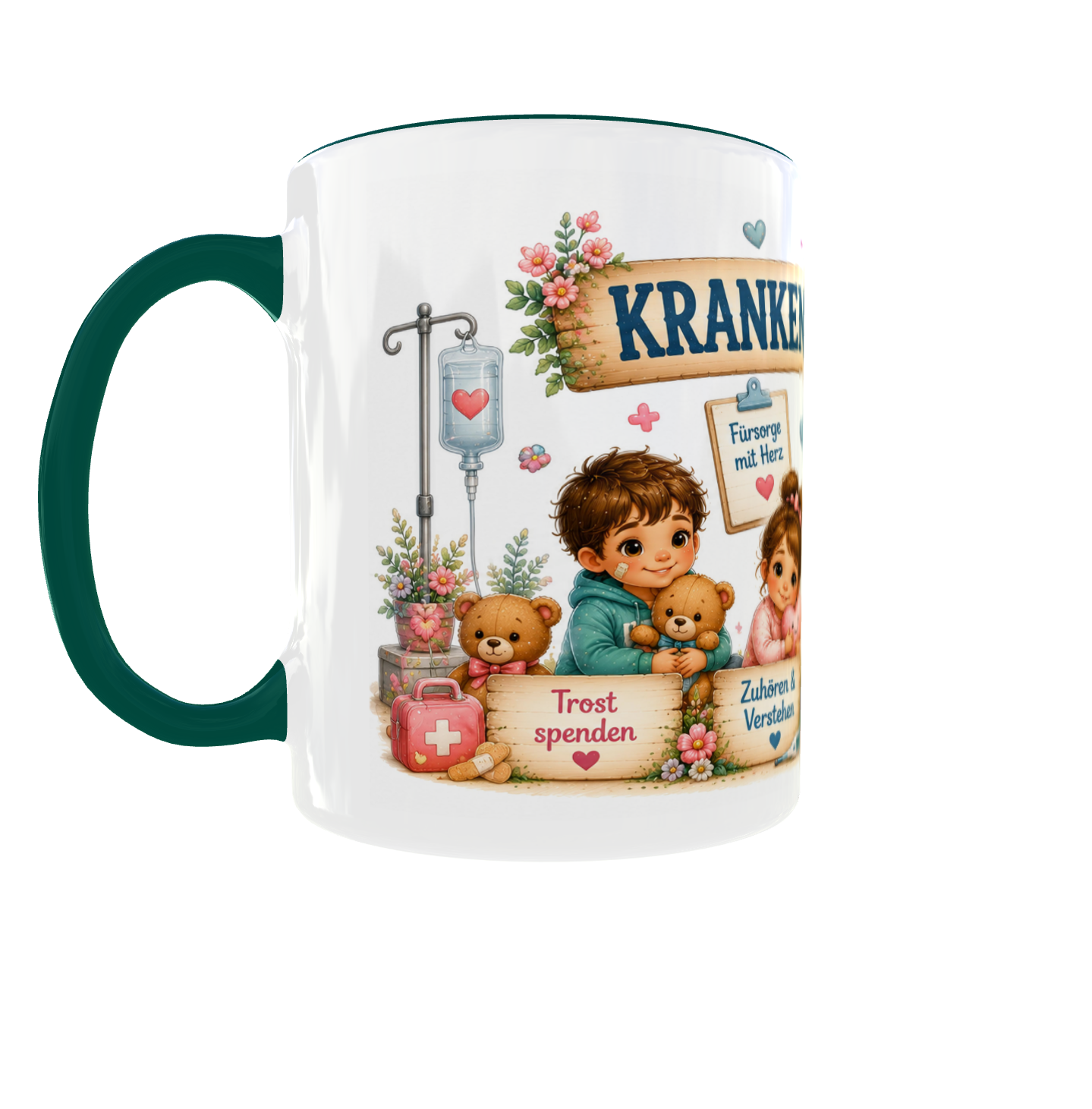 ❤️ Tasse „Kinderkrankenschwester mit Herz“