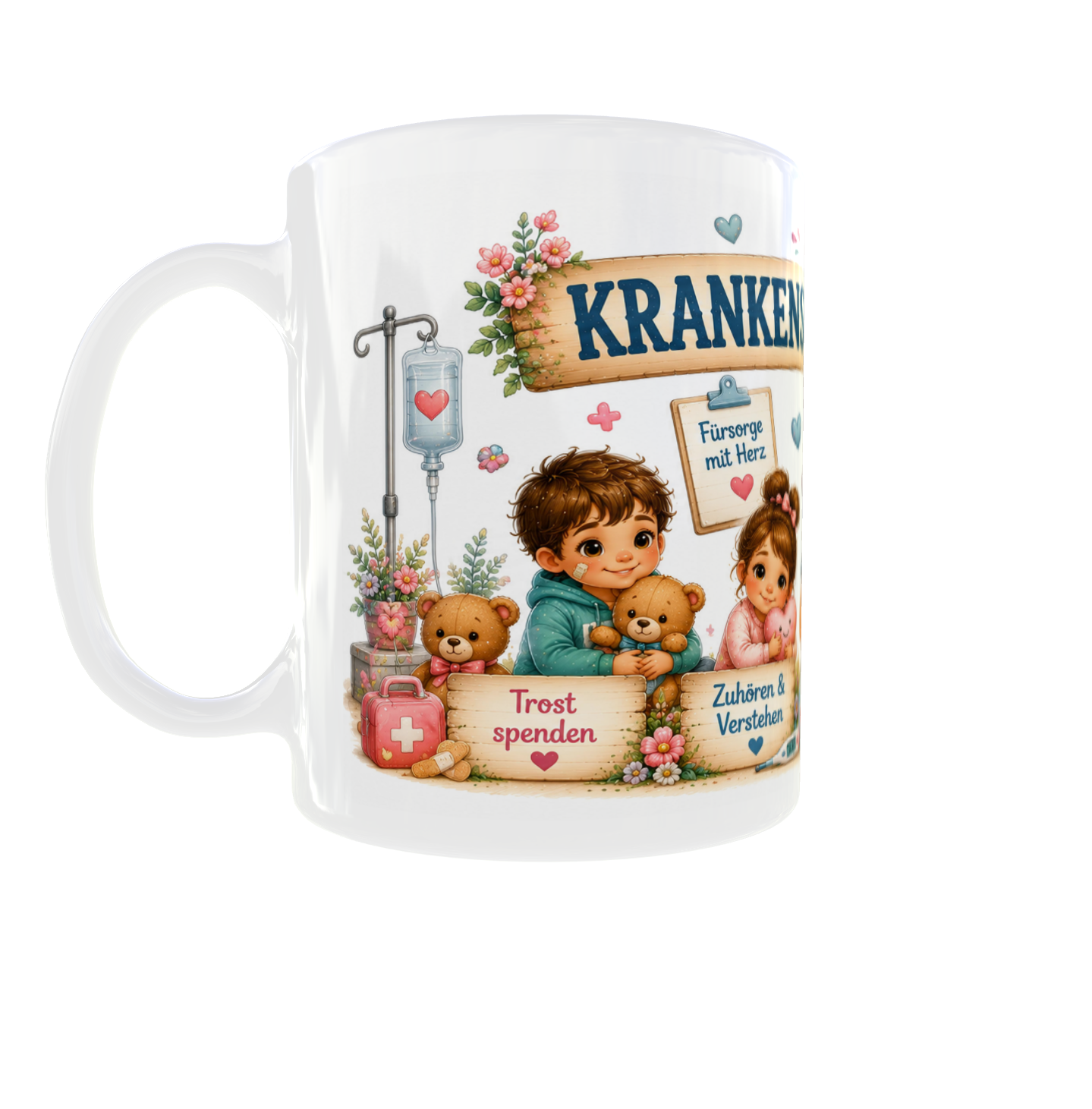 ❤️ Tasse „Kinderkrankenschwester mit Herz“