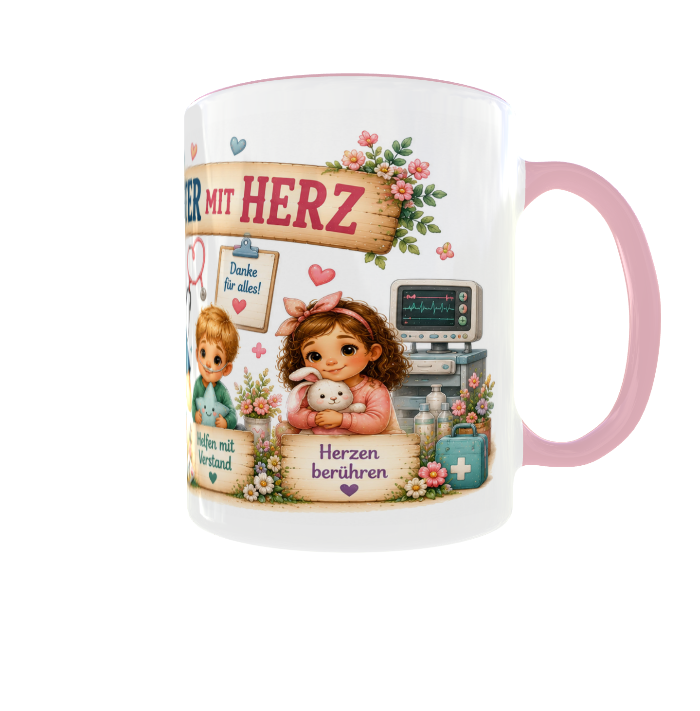 ❤️ Tasse „Kinderkrankenschwester mit Herz“
