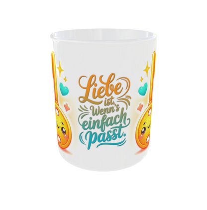 Tasse "Liebe ist wenns einfach passt"