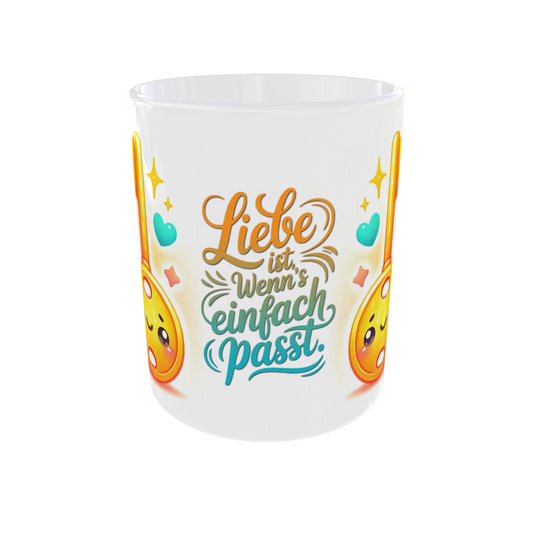 Tasse "Liebe ist wenns einfach passt"