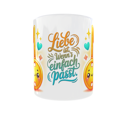 Tasse "Liebe ist wenns einfach passt"