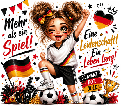 Tumbler „Mehr als ein Spiel“ – Deutschland Fußball Fan-Isolierbecher 20oz