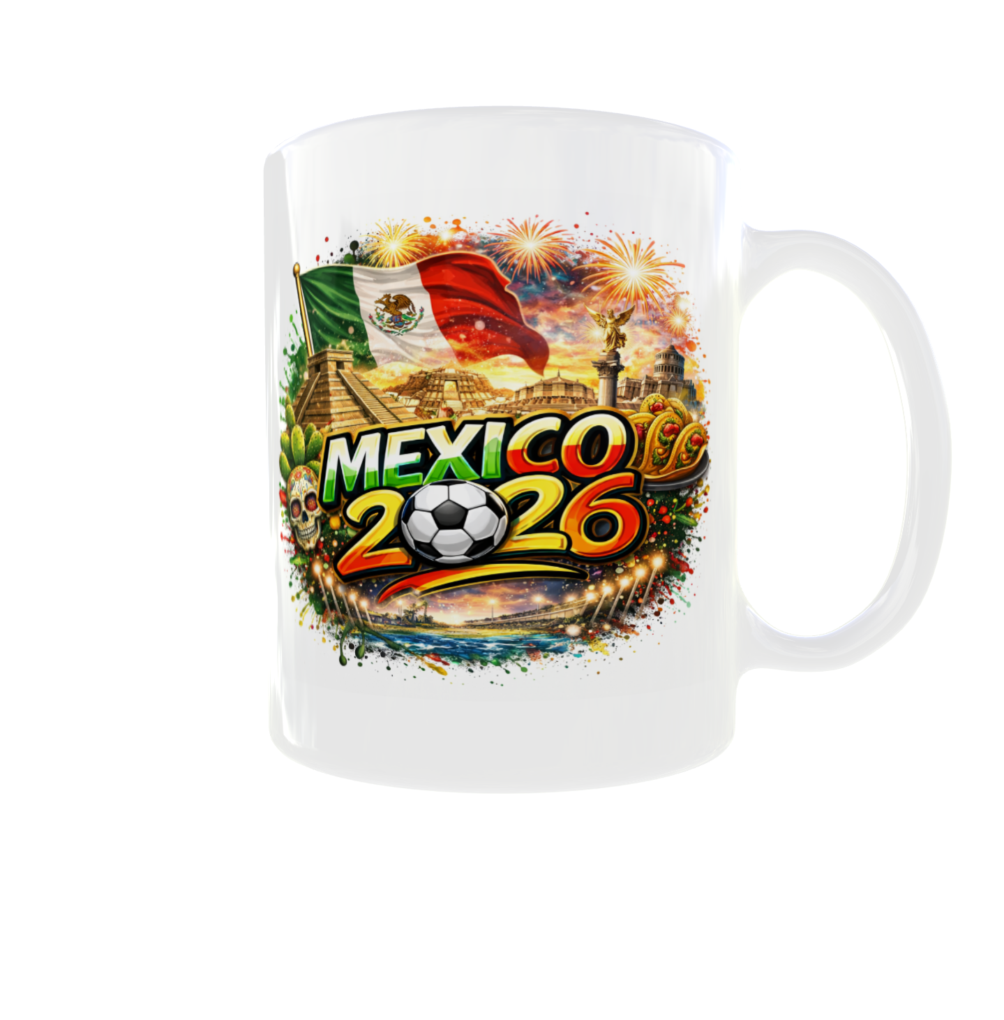 Fußball WM Tasse 2026 – Länder Edition beidseitig bedruckt