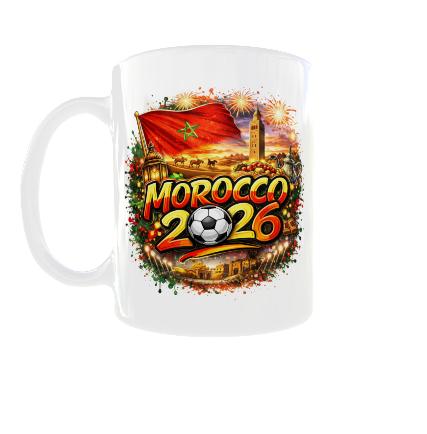 Fußball WM Tasse 2026 – Länder Edition beidseitig bedruckt