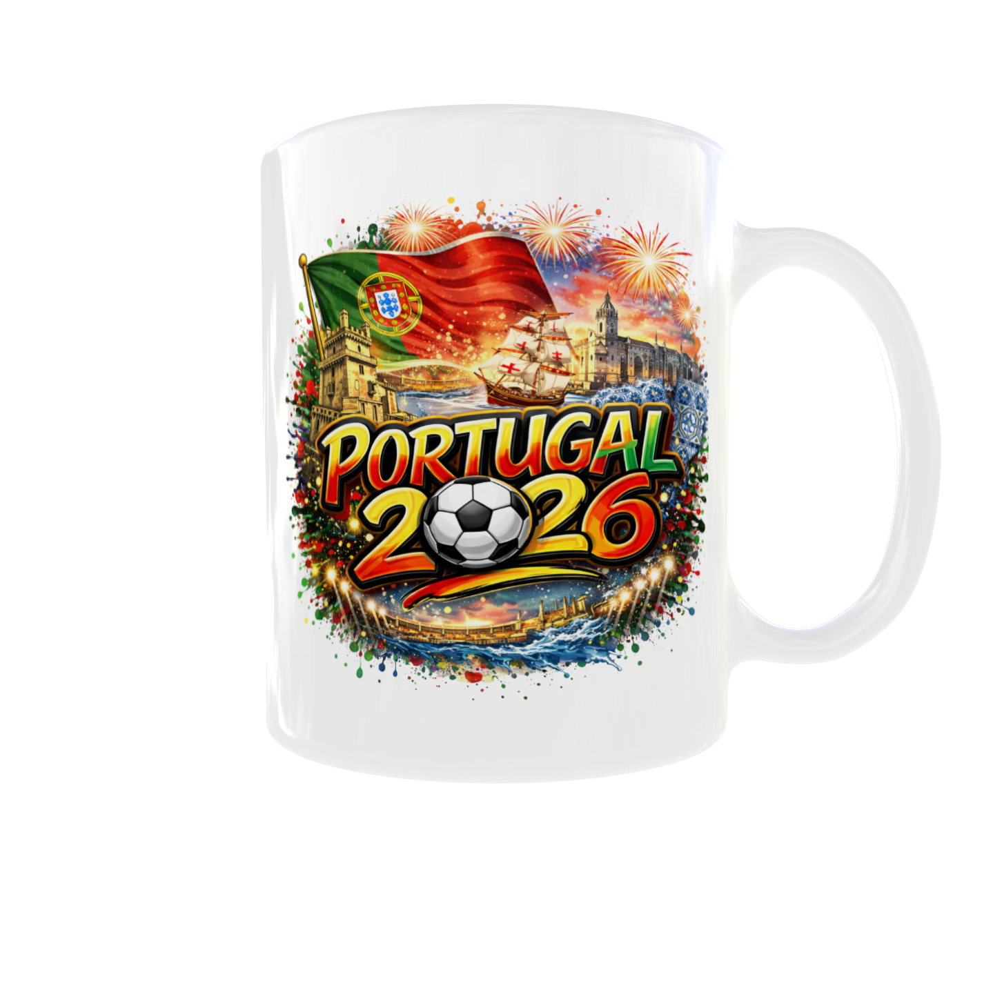 Fußball WM Tasse 2026 – Länder Edition beidseitig bedruckt