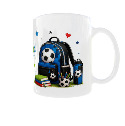 ⚽ Tasse „Team Schulkind – Bereit fürs nächste Spiel!“