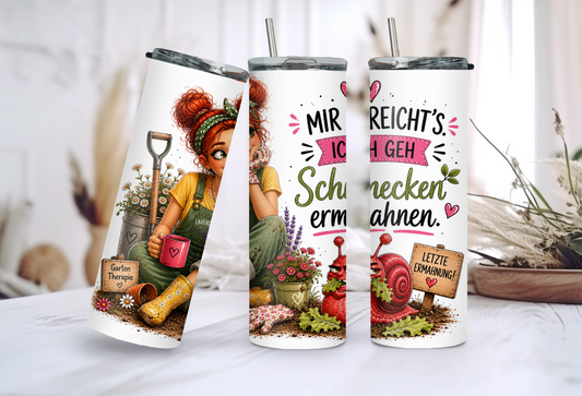 Schnecken ermahnen Tumbler 20 oz (ca. 590 ml) – Lustiger Garten Thermobecher