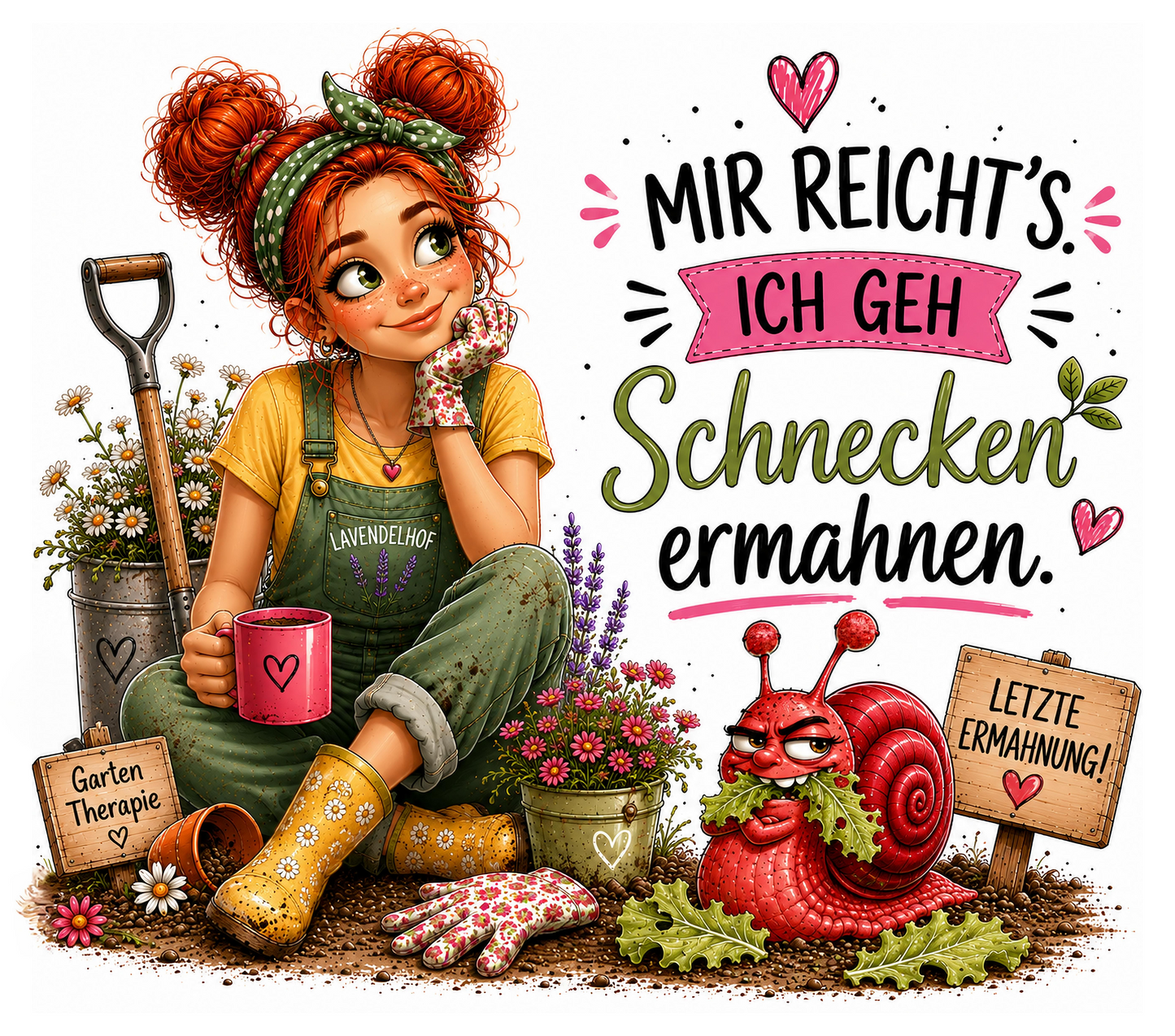 Schnecken ermahnen Tumbler 20 oz (ca. 590 ml) – Lustiger Garten Thermobecher